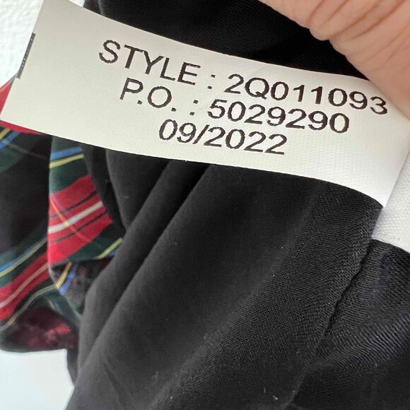 Vineyard Vines Sz XS Apres Midi Dress Tartan Plaid Smocked Bodice Ruffle Detail - Picture 11 of 11